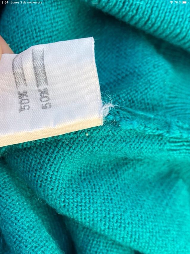 Jersey Roberto Sarto Rayas Azul Marino y Turquesa