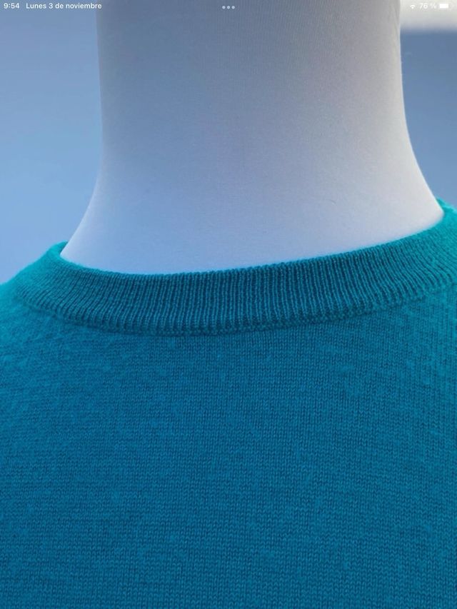 Jersey Roberto Sarto Rayas Azul Marino y Turquesa