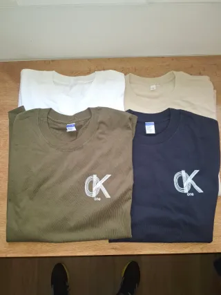 Lote 4 Camisetas Algodón 100% Talla L