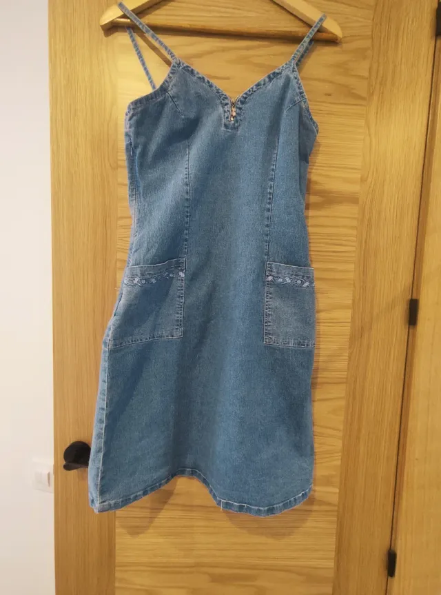 Vestido vaquero midi azul