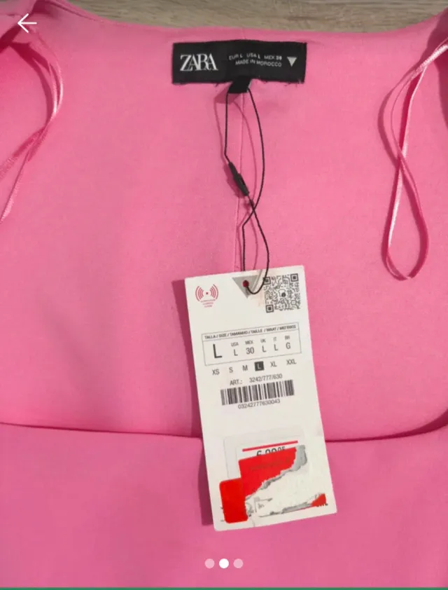 Top Rosa Zara Talla L