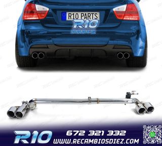 KIT CONVERSIÓN ESCAPE BMW E90 E91 05-12 PACK M DOBLE AMBOS