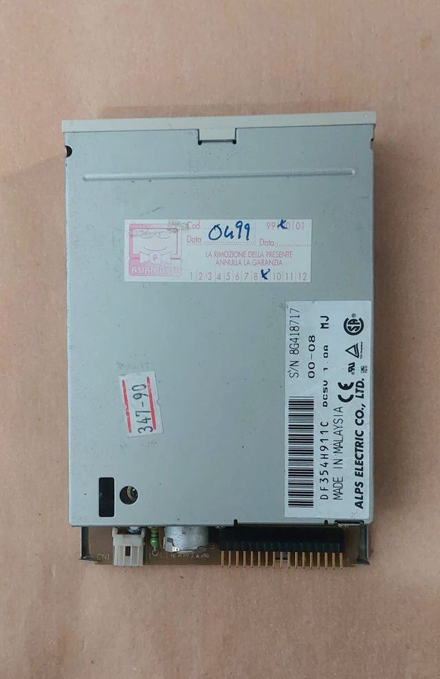 Set lettore floppy disk 3.5" + modem vintage+altro