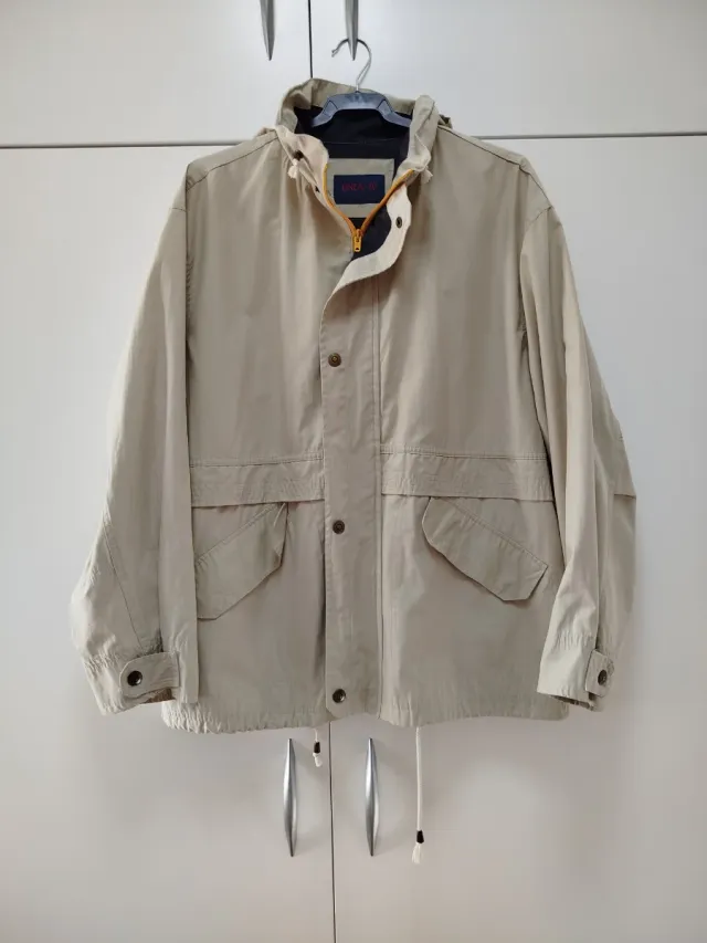 Cortavientos hombre beige talla XL