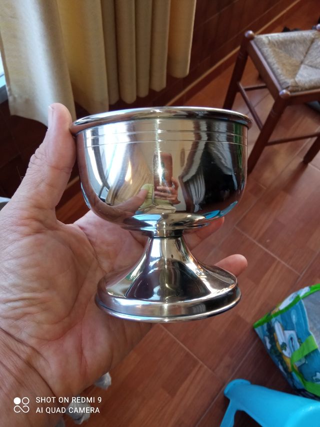 Set 6 copas Cáliz plateadas