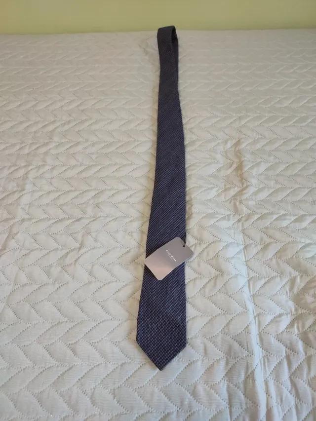 Corbata Easy Wear Azul Gris