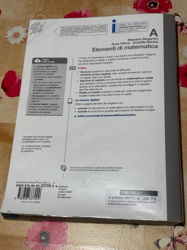 Elementi Di Matematica. Vol. A