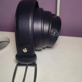 Cintura uomo pelle blu notte tg 110