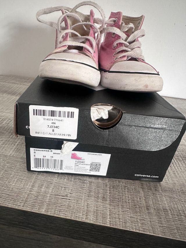 Converse All Star Niña Rosa Talla 24