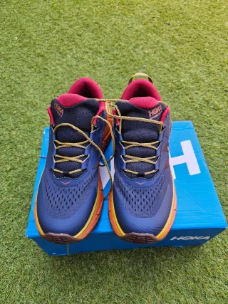 Zapatillas Hoka Skyline-Float Azul/Naranja