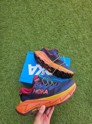 Zapatillas Hoka Skyline-Float Azul/Naranja