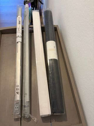 Cortinas IKEA KVARTAL Negras y Blancas