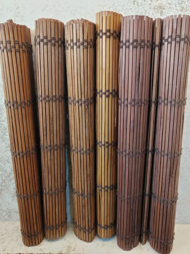 8 manteles individuales de madera