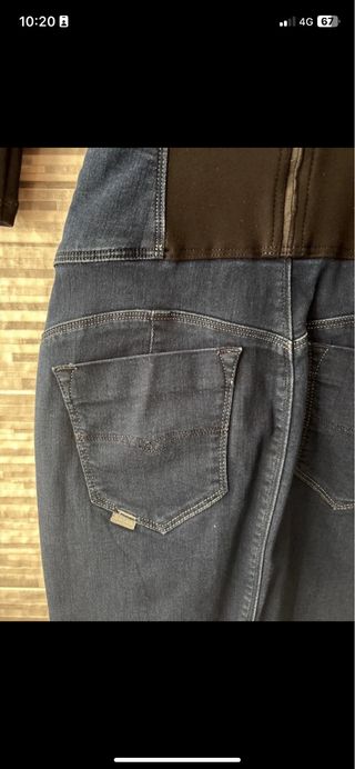 Vestido Salsa Diva Negro y Azul, vaquero