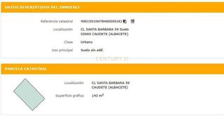 Terreno en venta en Caudete