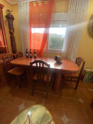 Mesa comedor extensible madera