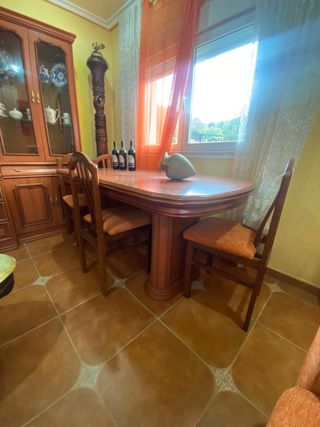 Mesa comedor extensible madera