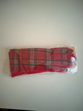 Guantes de estampado escocés