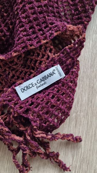 Sciarpa Dolce & Gabbana ciniglia bicolore