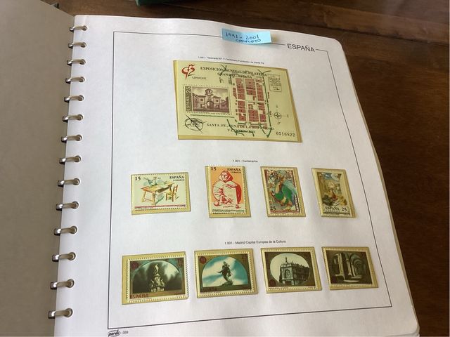 Álbum Sellos España 1991-2001 Completo