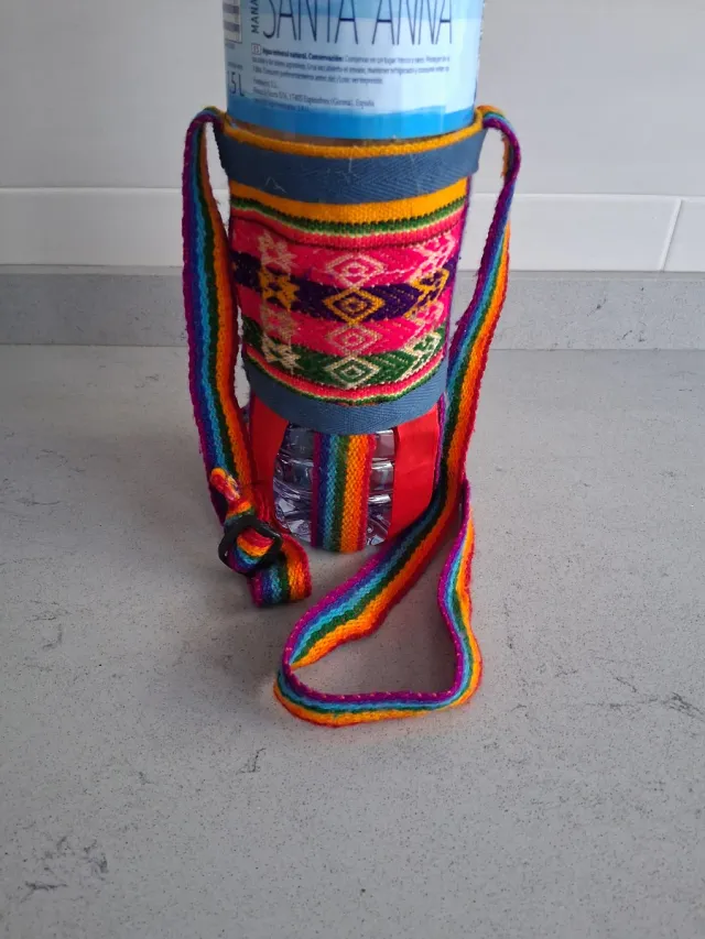 Portabotellas mexicano tejido