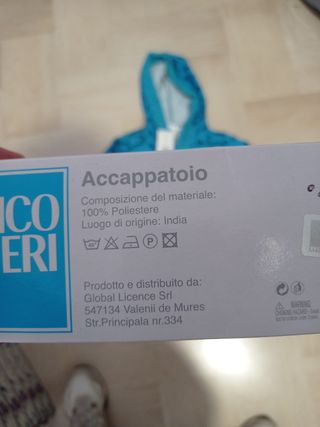 Accappatoio bimbo Enrico Coveri 5/6 anni