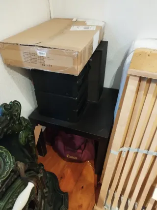 Mesita auxiliar Ikea negra