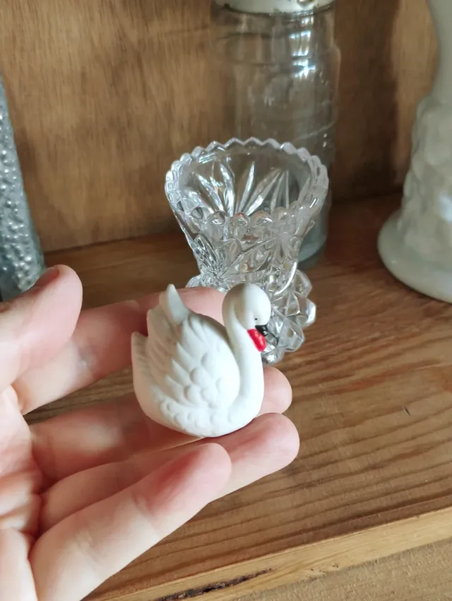 Pequeño cisne de porcelana Goebel