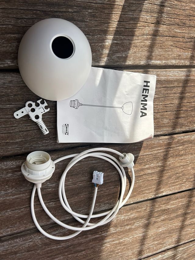 Montura Lámpara Techo HEMMA IKEA Blanca