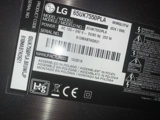 TV LG 65UK7550PLA
