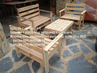 Banco de madera rústico