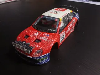 Carrocería Scalextric Xsara efecto nieve.