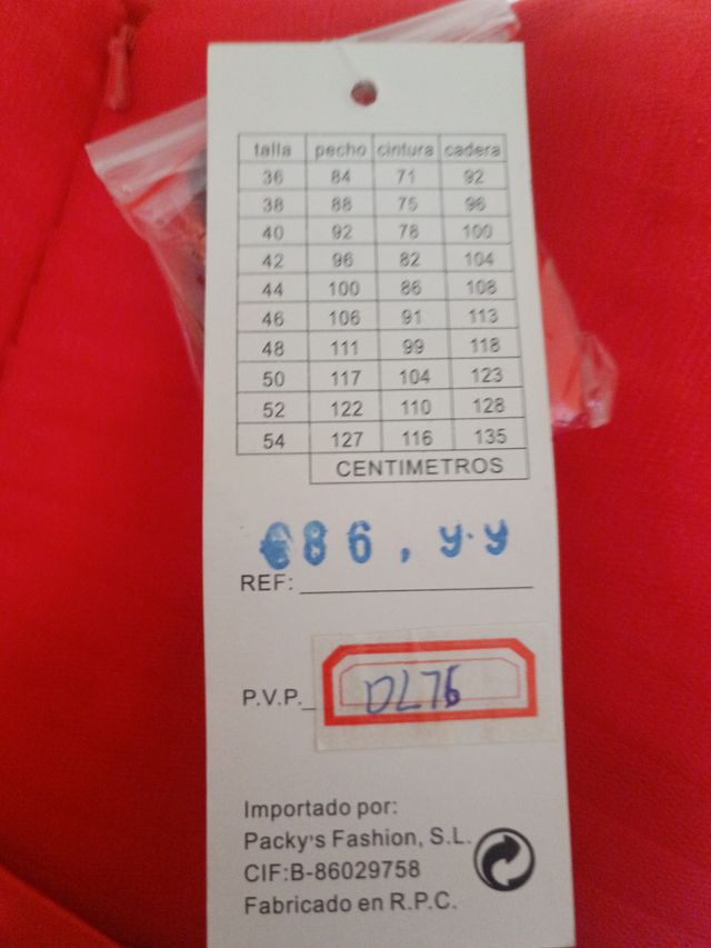 Vestido de fiesta rojo