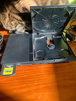 Consola Sony PS2 Negra + Mando y Adaptador