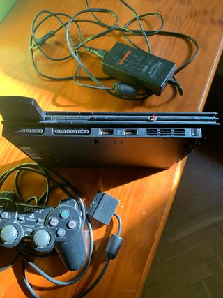 Consola Sony PS2 Negra + Mando y Adaptador