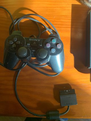Consola Sony PS2 Negra + Mando y Adaptador