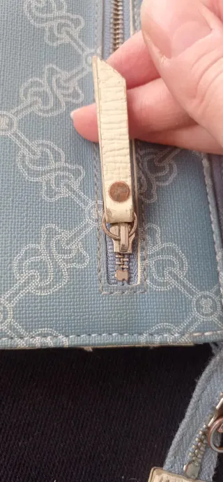 Cartera Tous Azul y Beige