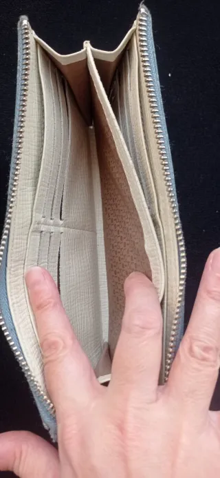 Cartera Tous Azul y Beige