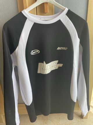 Sudadera Negra y Blanca Hombre