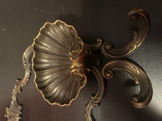 Appendiabiti ottone con conchiglie vintage