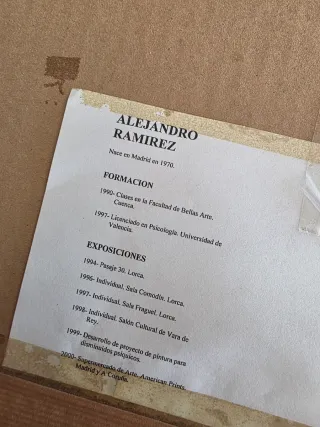 Obra de arte única de Alejandro Ramírez