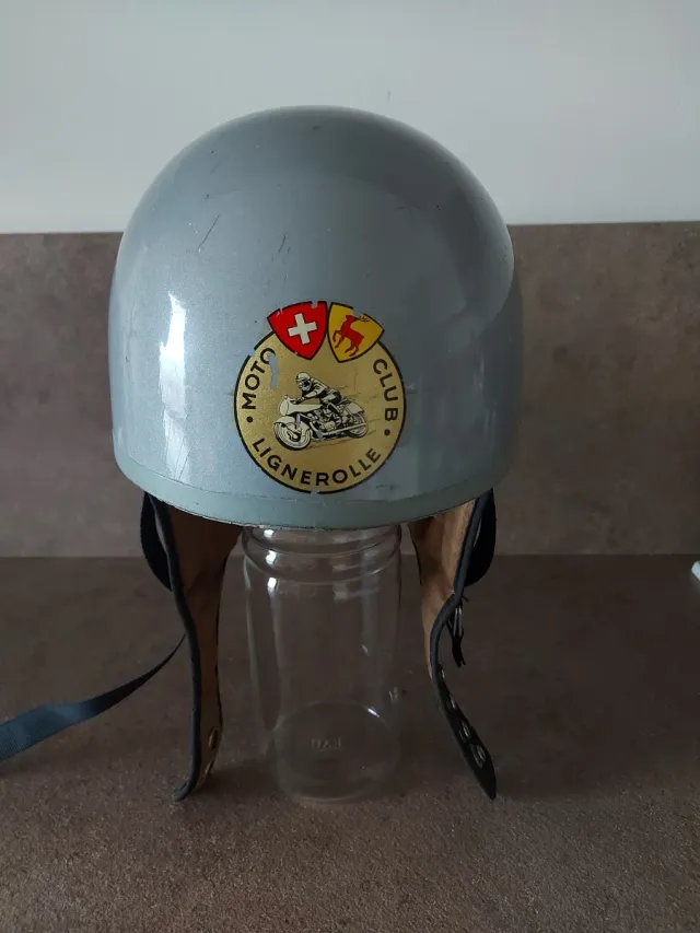 Casco Moto Vintage Moto Club Lignarolle