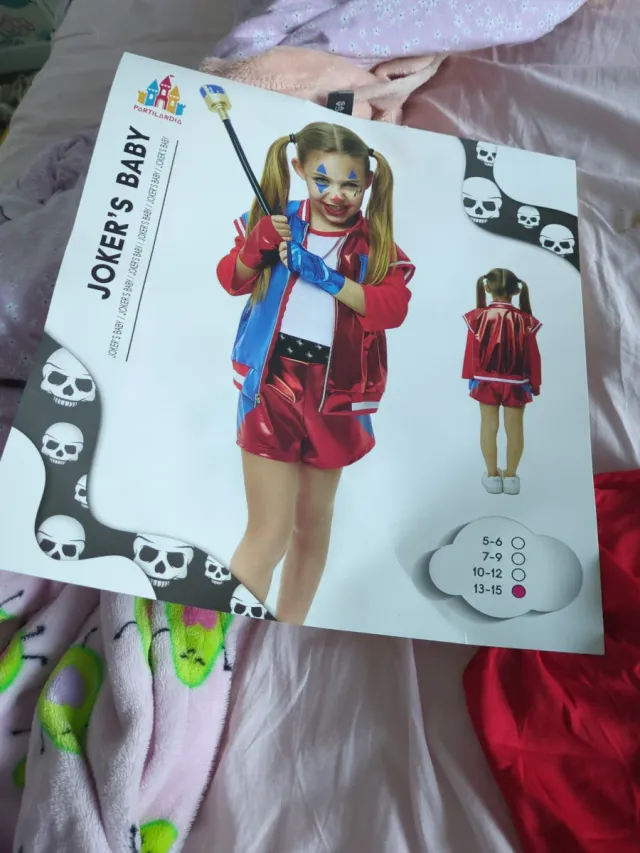 Disfraz Harley Quinn Niña Talla 13-14