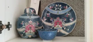 Set Vaso, ciotola e piatto cinesi