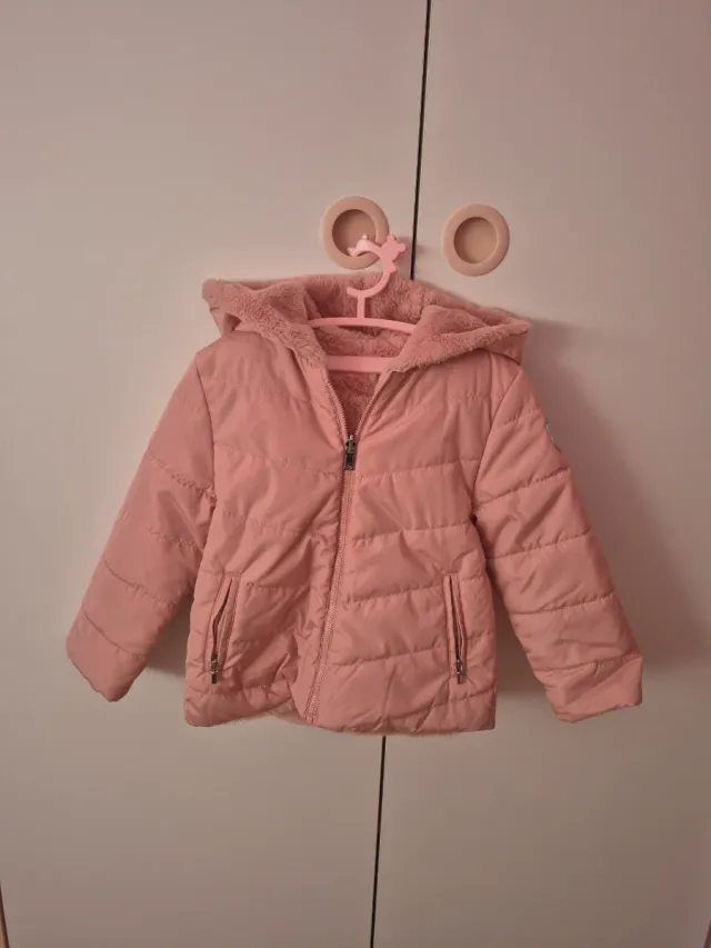 Chaqueta rosa Mayoral reveesible.talla 3/4