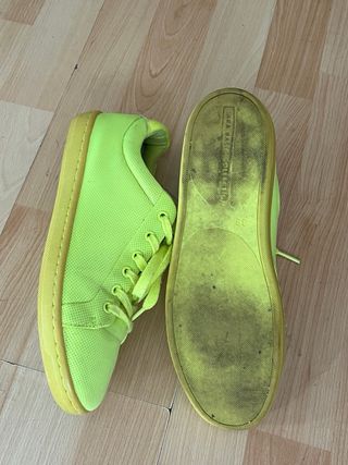 Zapatillas Zara Verde Neón Talla 38