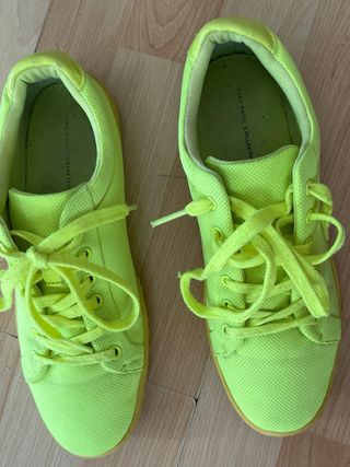 Zapatillas Zara Verde Neón Talla 38