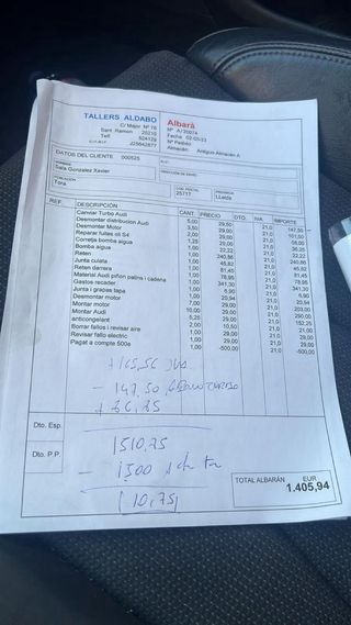 ACEPTO CAMBIOS Audi A4 AVANT SLINE 211cv