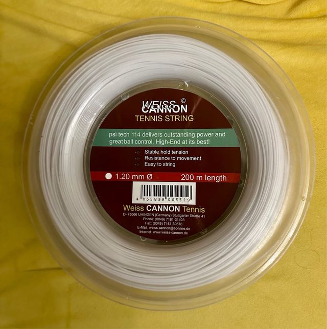Corda da tennis Weiss Cannon Psi Tech 114 - 200 mt