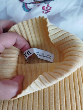 Jersey Zara Mujer Talla L Amarillo